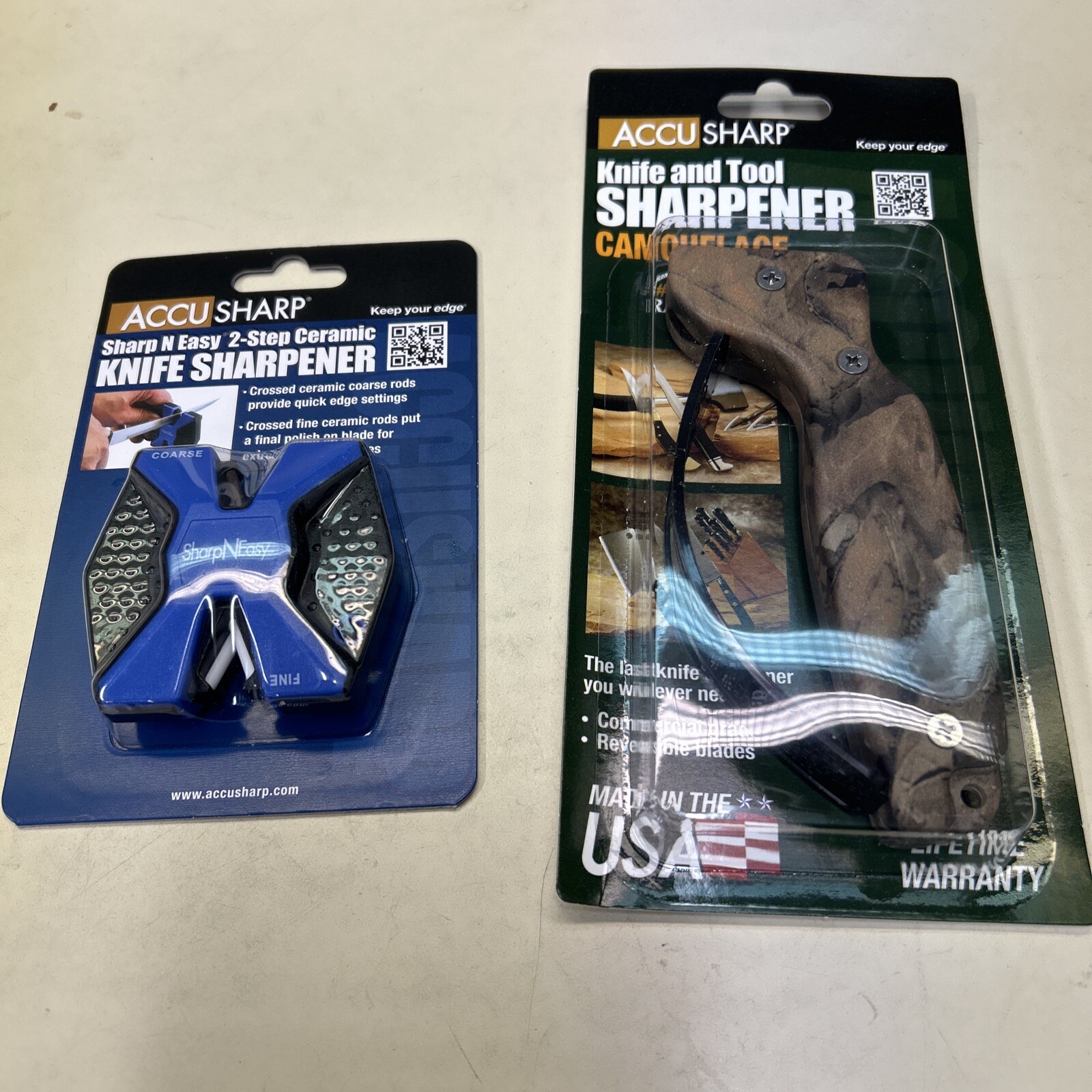 2pc New ACCUSHARP Knife Sharpener 2 For 1 Price “Limited Supply” Save