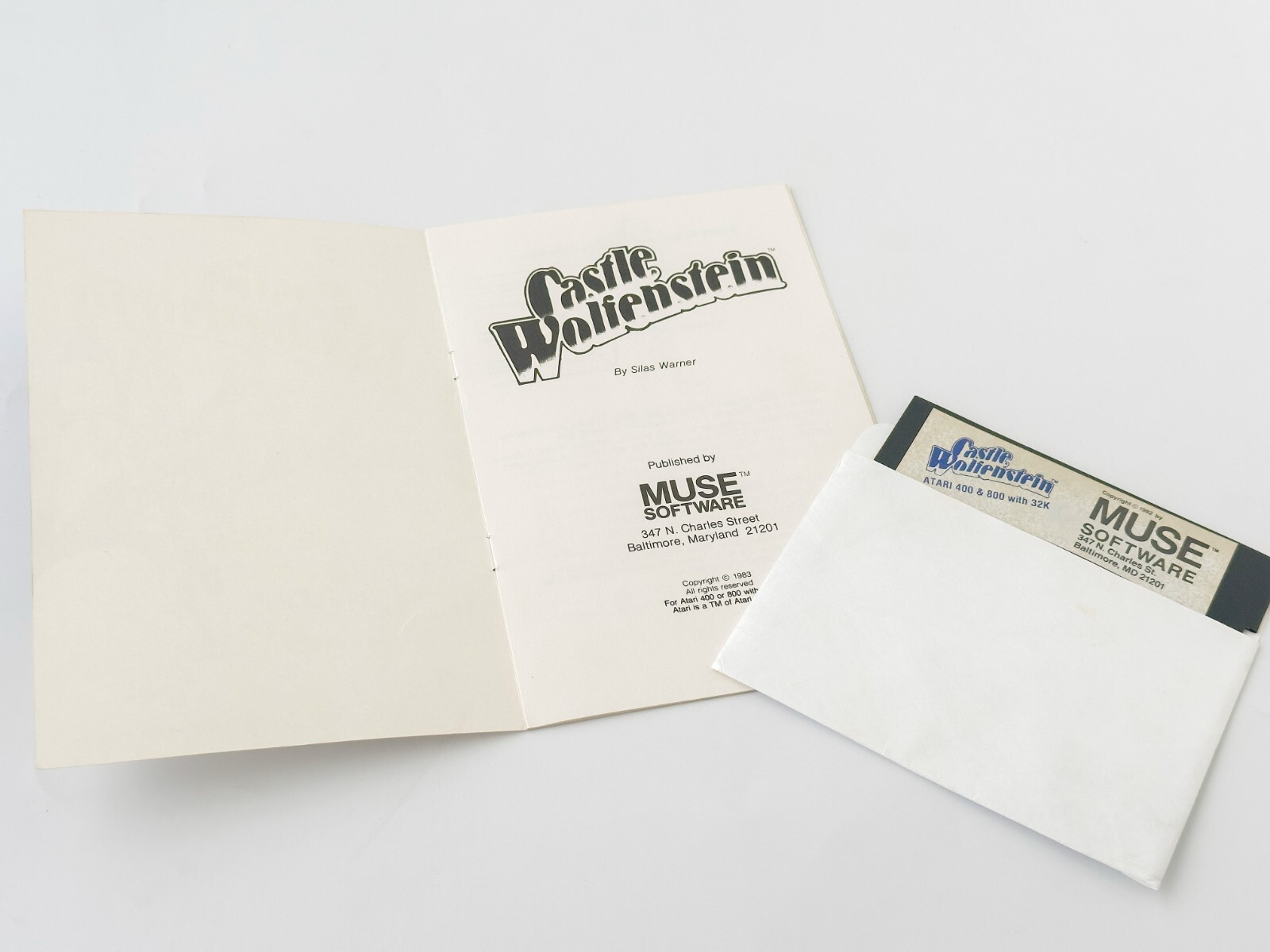 Castle Wolfenstein - MUSE Software - 1982 / Atari 400/800