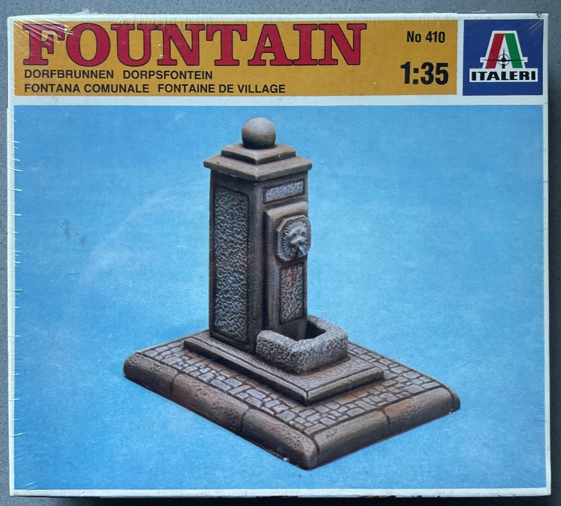 Italeri 410 Fountain 1/35 Scale Model Kit 1:35 Testor Corporation Made in Italy
