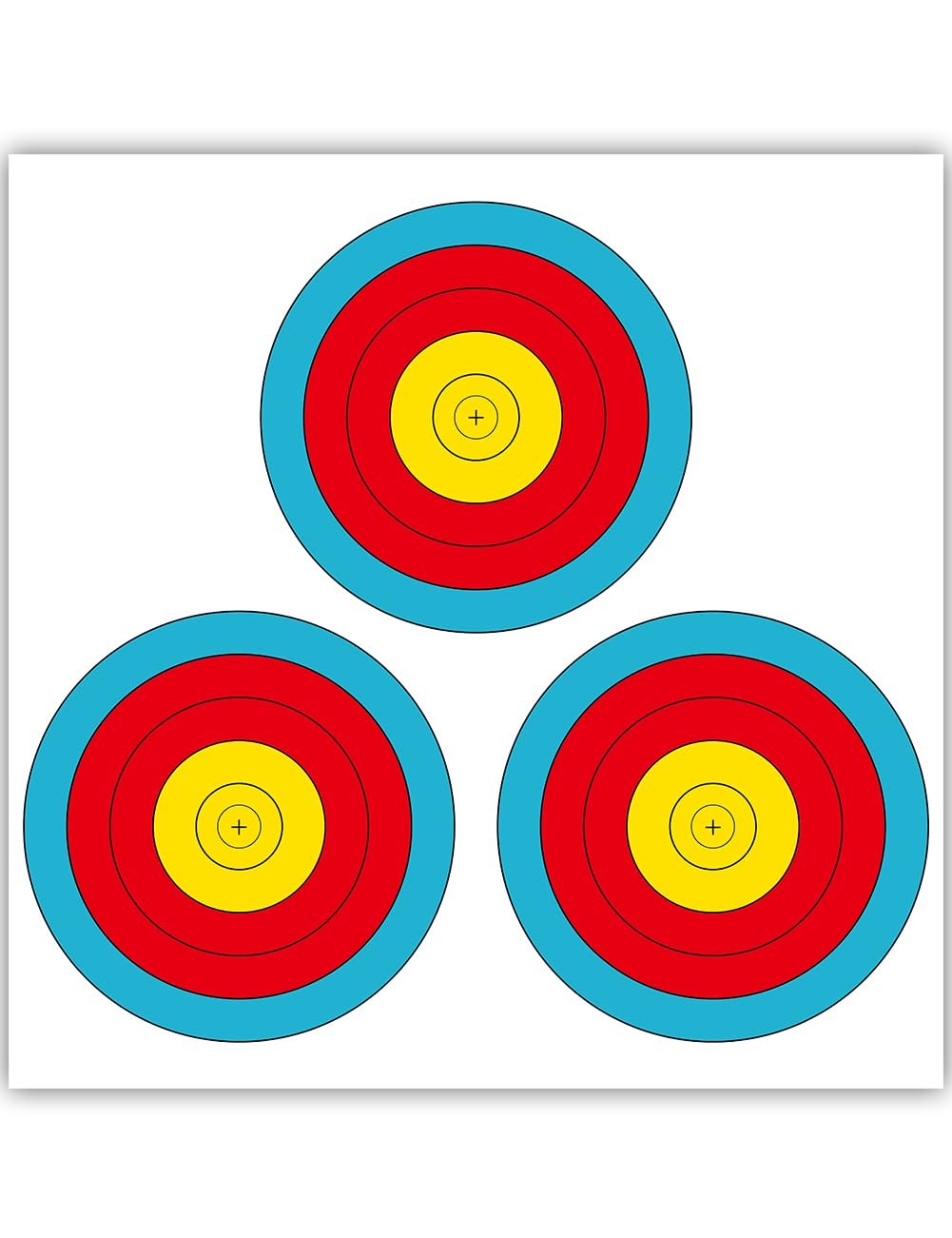 THREE ARCHERS ArcheryTargets Paper 3 Spot Vegas Face 30pcs Archery Targets Of...