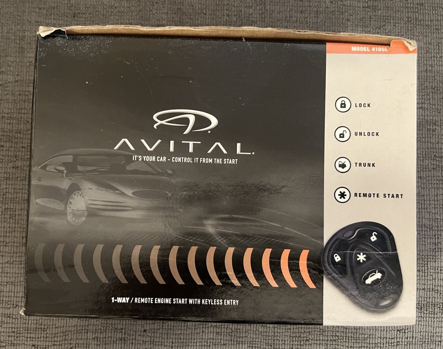 AVITAL 4105L REMOTE START KEYLESS ENTRY 1500 FT Nt W/ Directed DB3 Interface