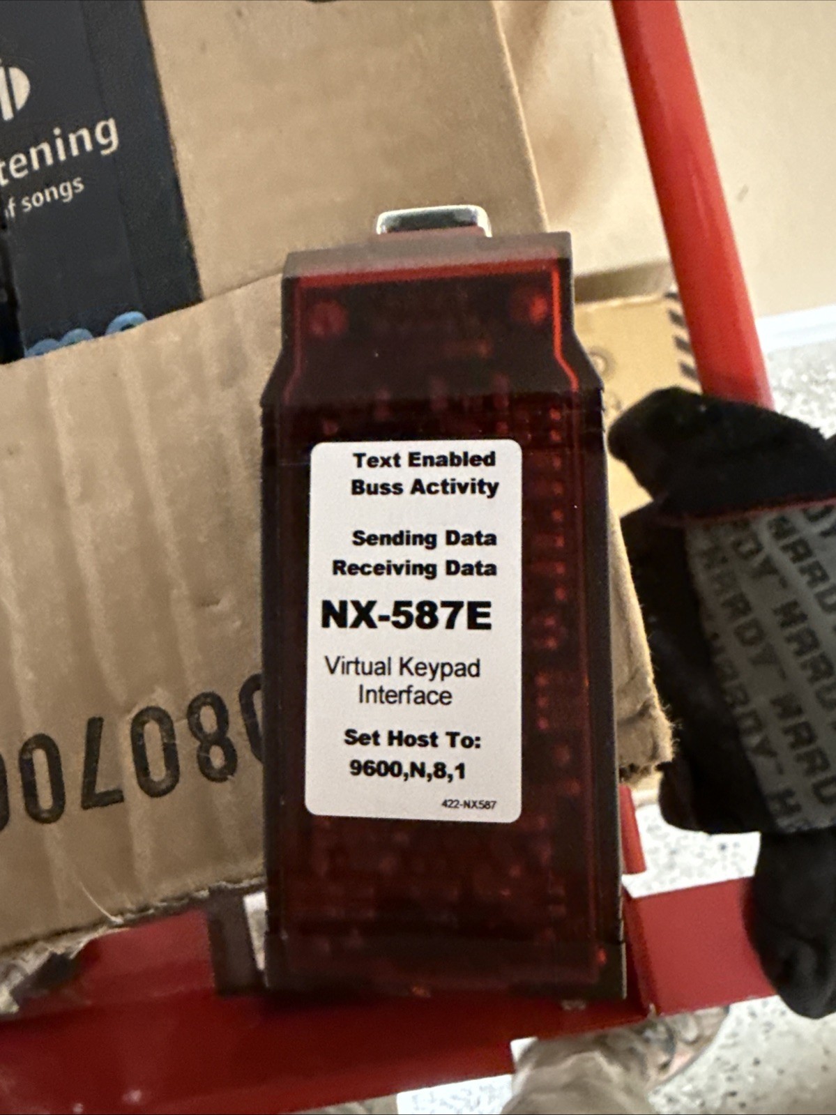 Interlogix NetworX NX-587E Virtual Keypad Module - Red