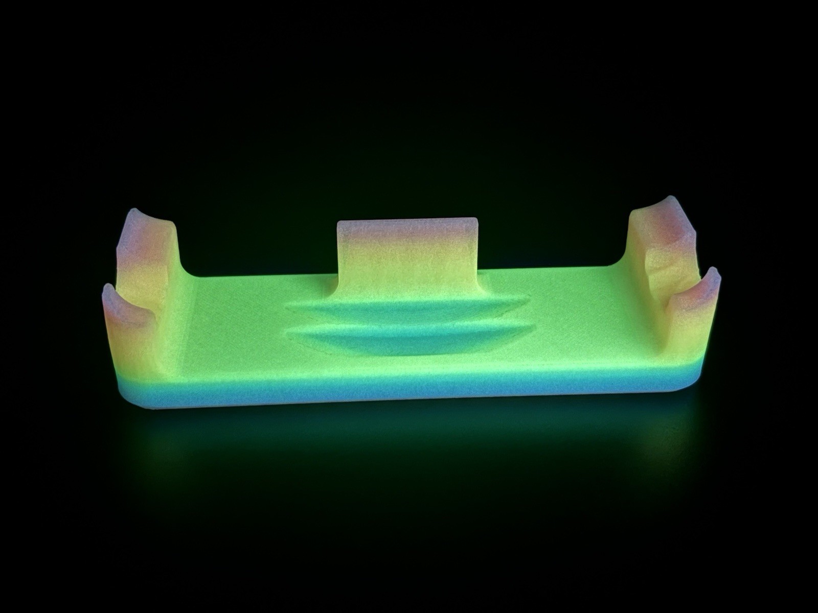 Rainbow Glow In The Dark Gameboy Advance Simple Sturdy Display Stand — 3D Print