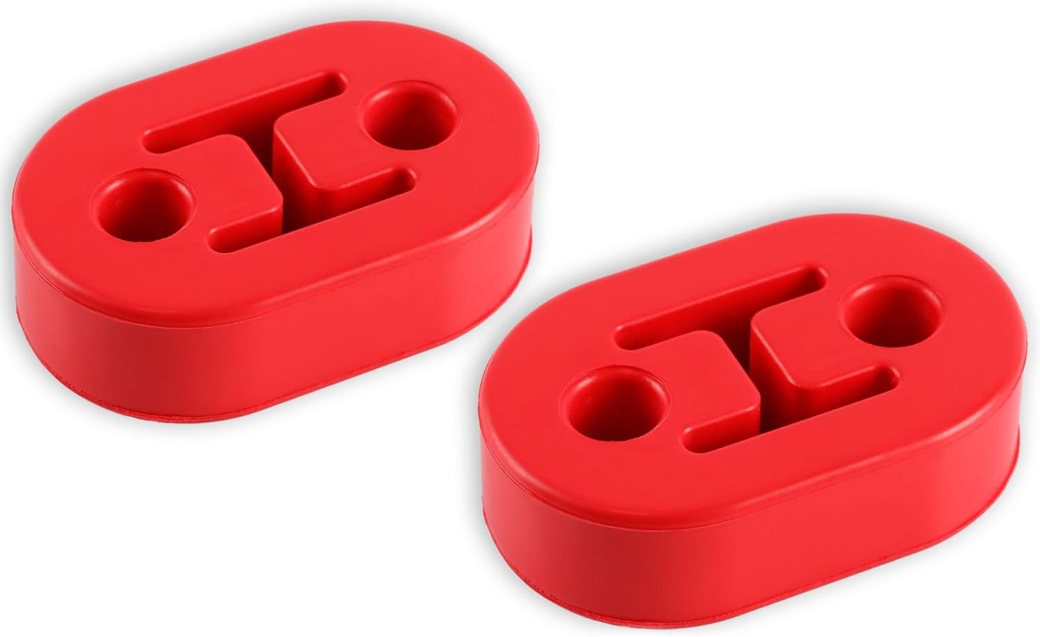 2pcs Heavy Duty Rubber Exhaust Tail Pipe Mount Bracket Hanger Bushing Insulator