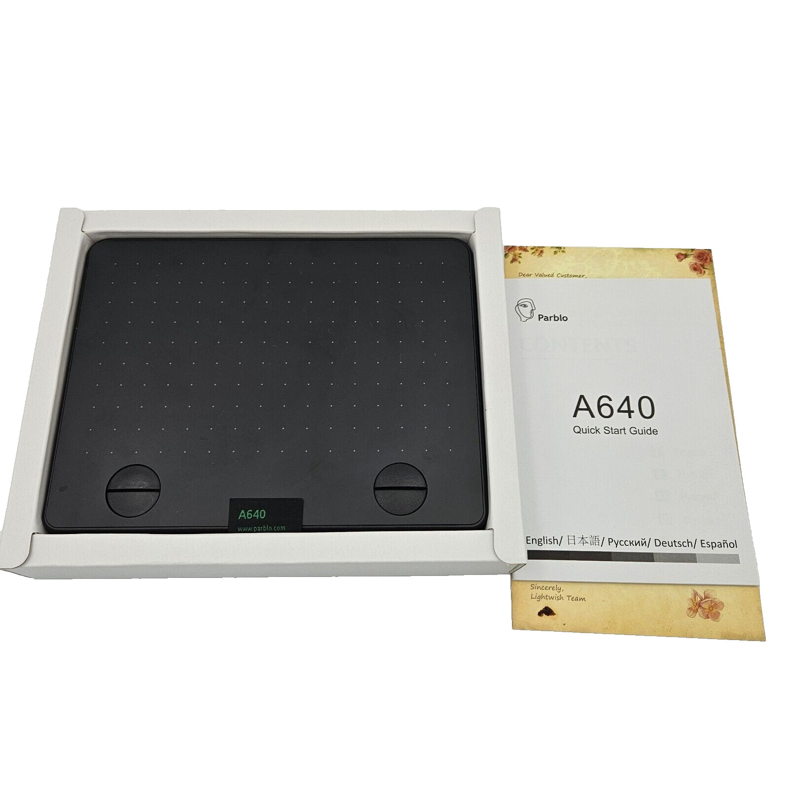Parblo A640 Graphic Drawing Tablet 6x4 Inch 8192 level pressure sensitivity CIB