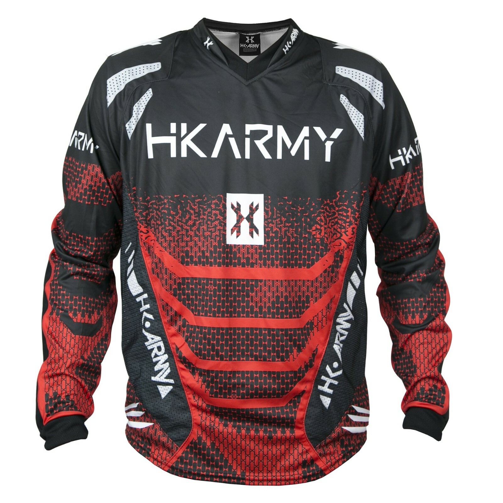 HK Army Paintball Freeline Free Line Playing Jersey - Fire Red - 2X-Large 2XL