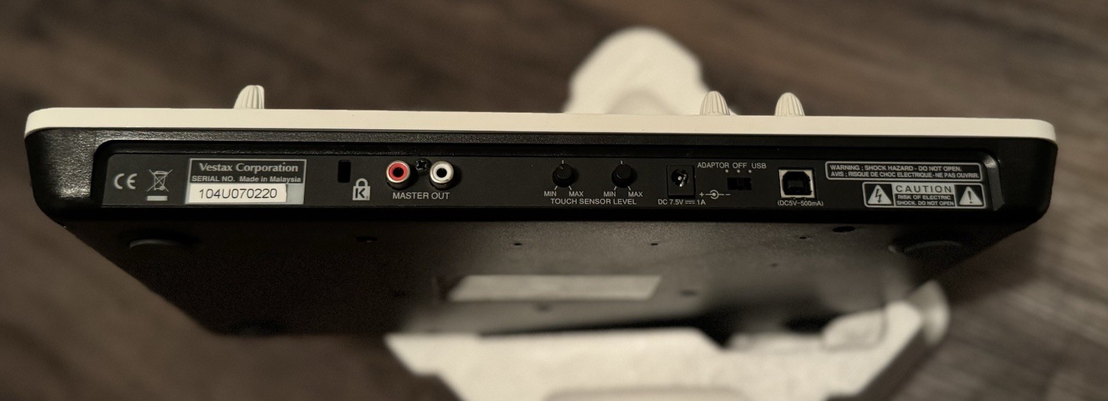 Vestax SPIN DJ Controller USB MIDI Audio Interface Algoriddim djay For Mac