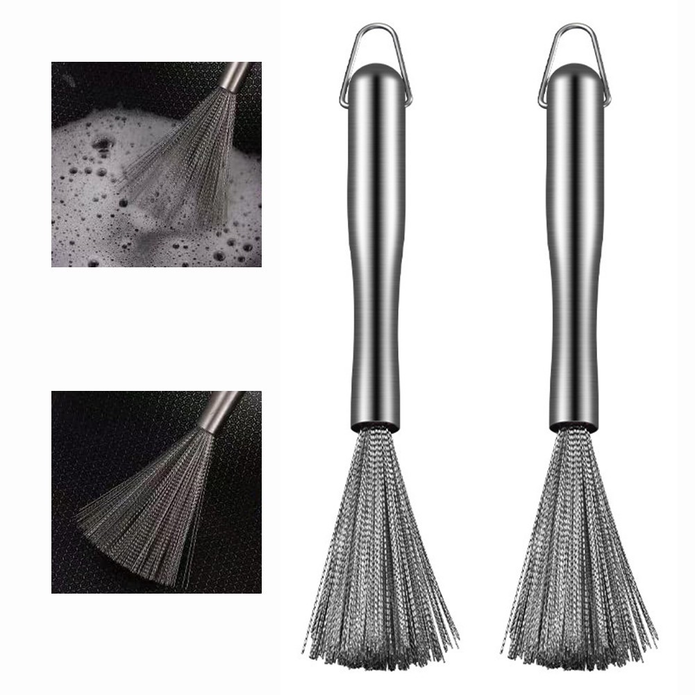 Stainless Dish Brush Protects Hands From Grease Suitable For Daily Cleaning