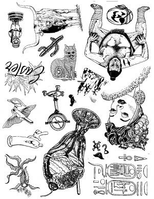 Unmounted Rubber Stamp Plate, Unmounted/Uncut Pink Rubber Stamps