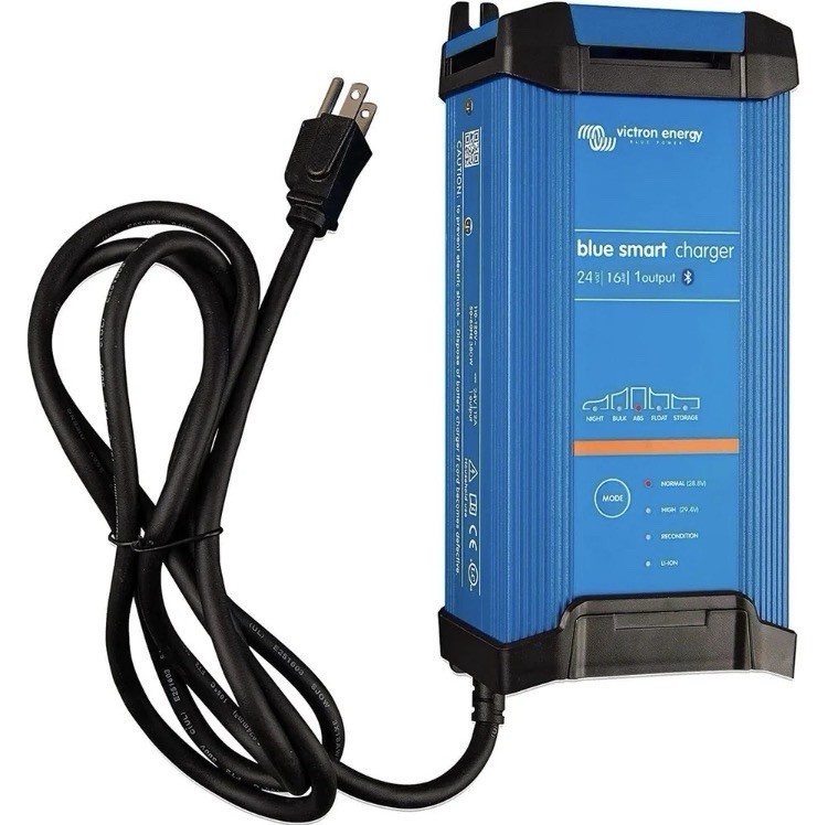 Victron BPC241647102 Blue Smart IP22 Battery Charger 24v 16A 1 Outlet 120V A6