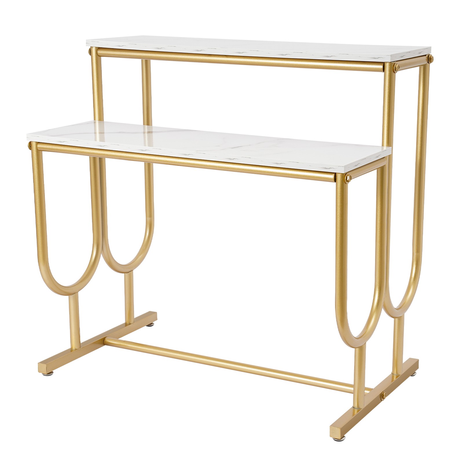 Purse Display Stand, Free Standing Handbag Display Stand, 2 Tier Display Table