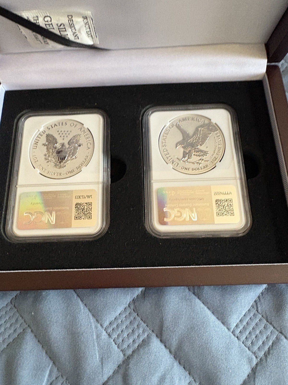 American Eagle 2021 One Ounce Silver Reverse Proof Two-Coin Designer Set Edition