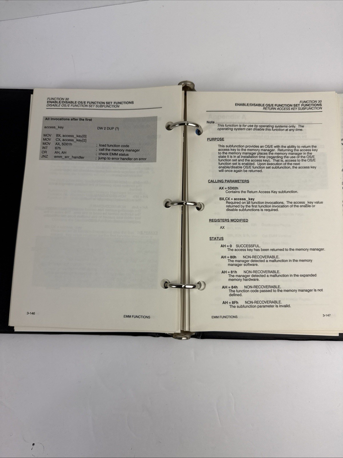 Lotus 1-2-3 Release 2.01 Master System Disk LIM EMS 4.0 Technical Manual Binder