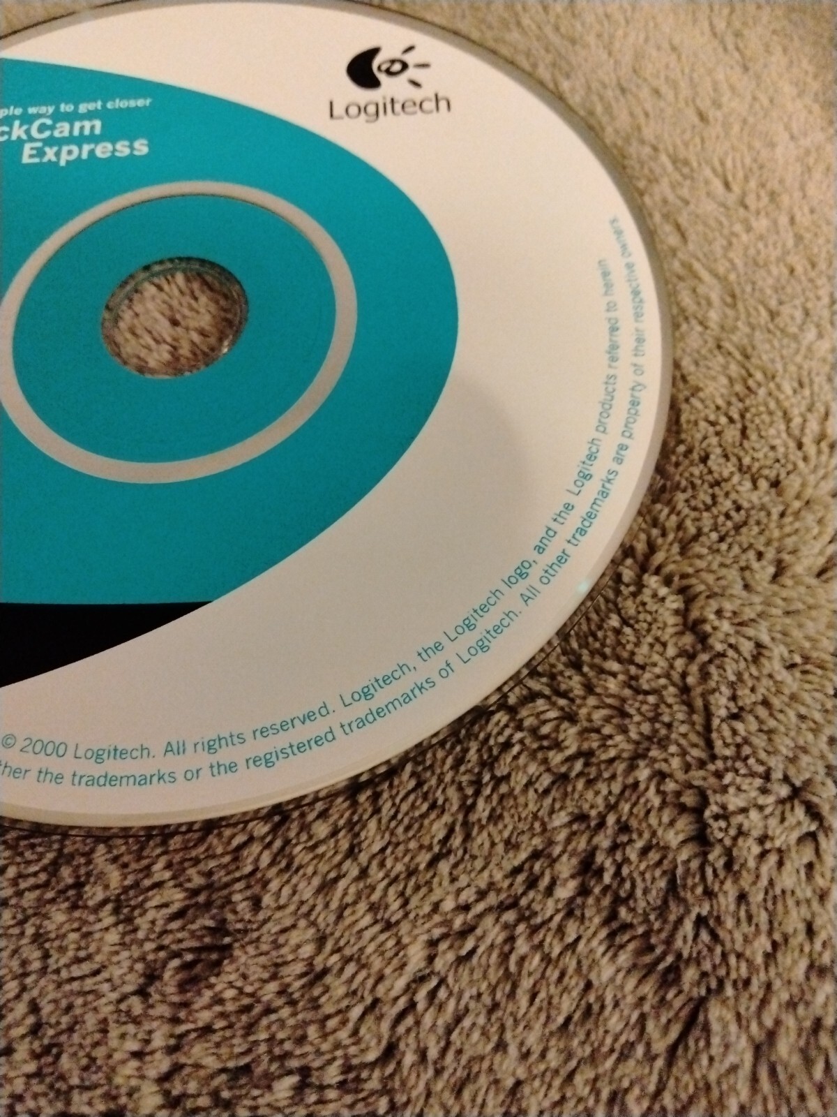 Logitech 2000 Quick Cam Express Version 5.2.1. CD For Microsoft Windows 95 98