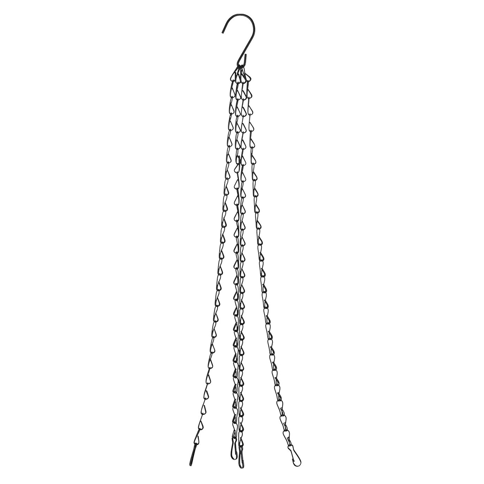 Hanging Chains,4 Point Holders Adjustable Chains w S Hook(Black,19.69")