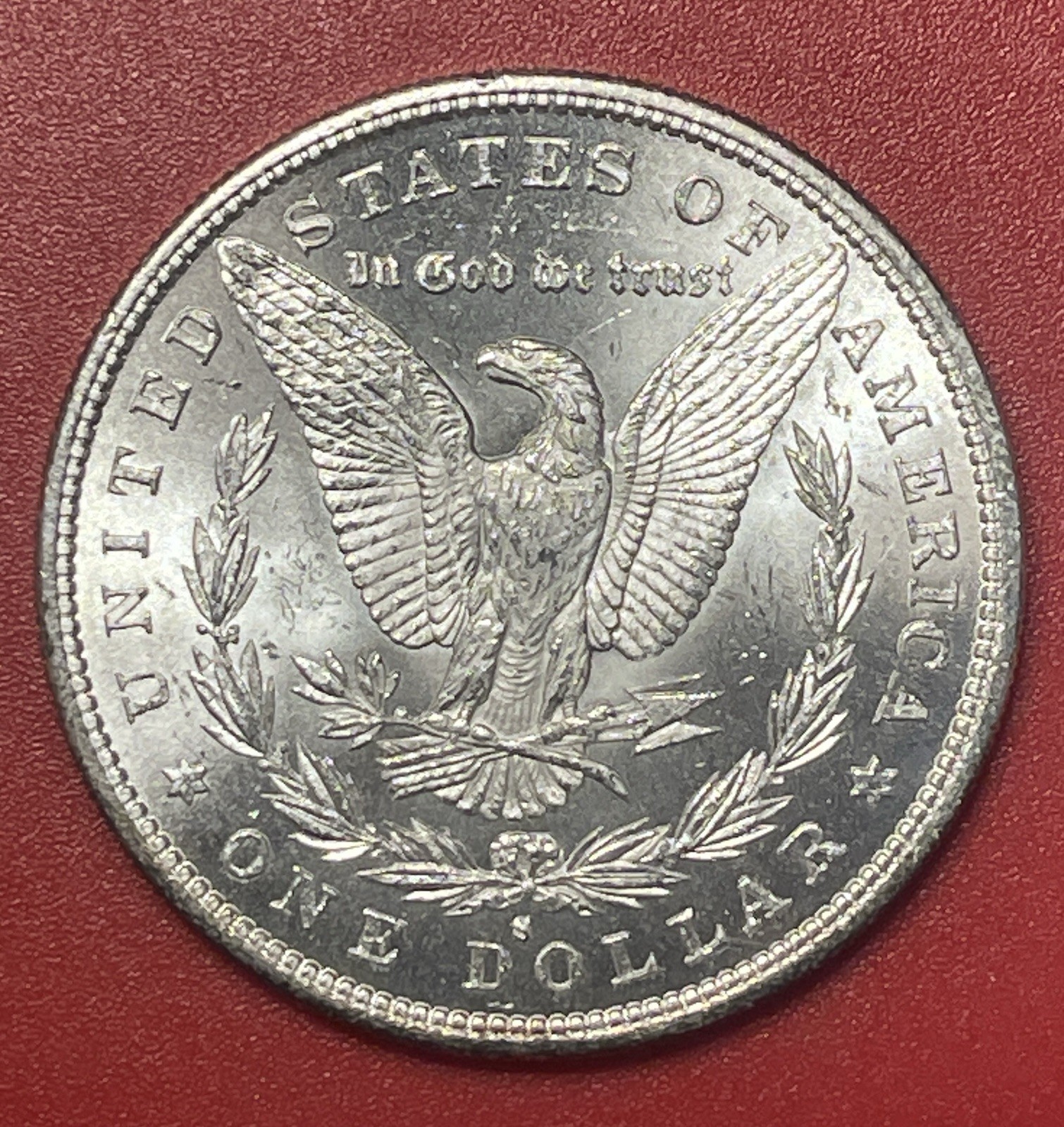 1880 S Morgan Silver Dollar, Choice Uncirculated.