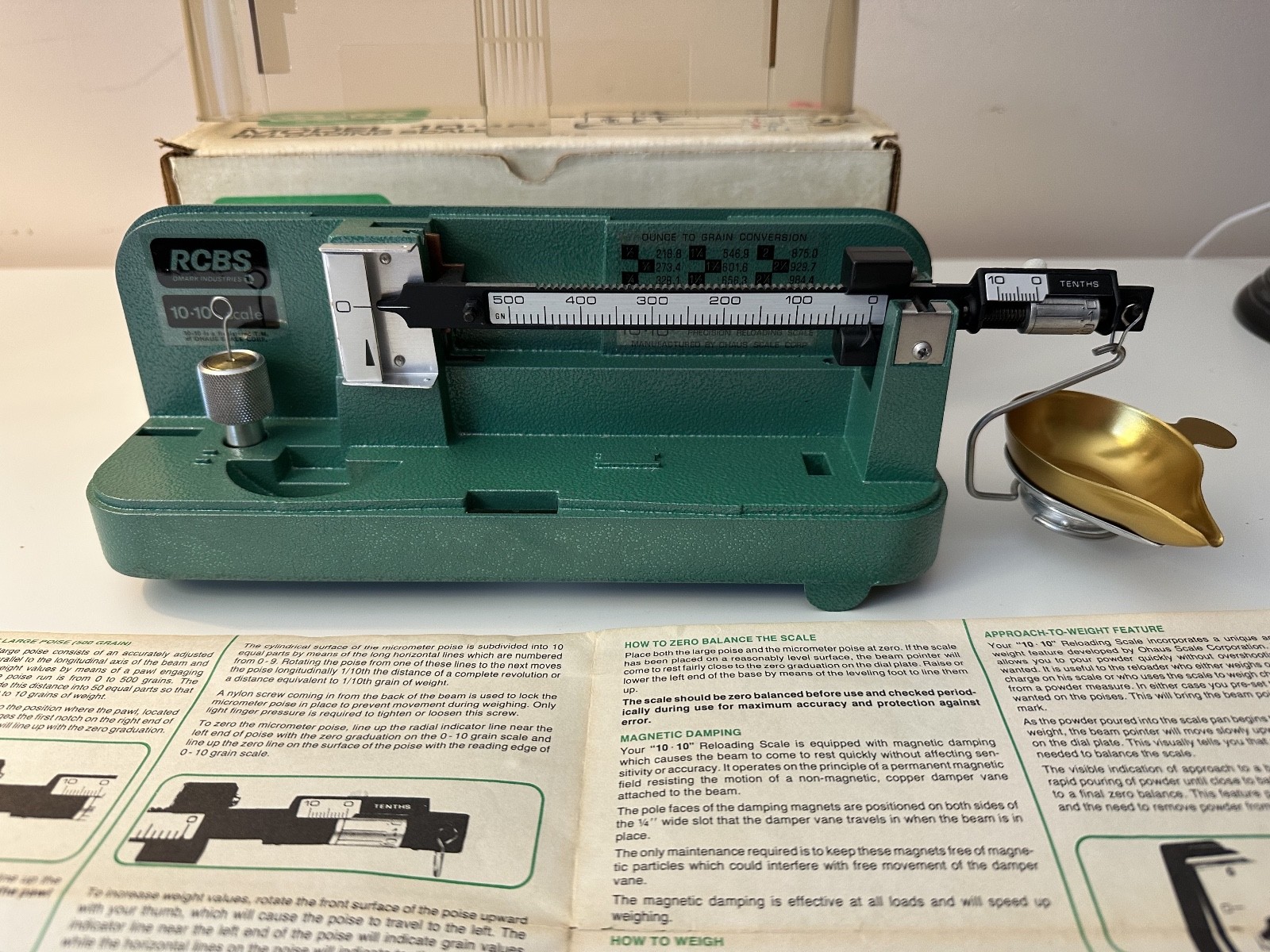 RCBS - Model 10-10 - Reloading Scale - 09073