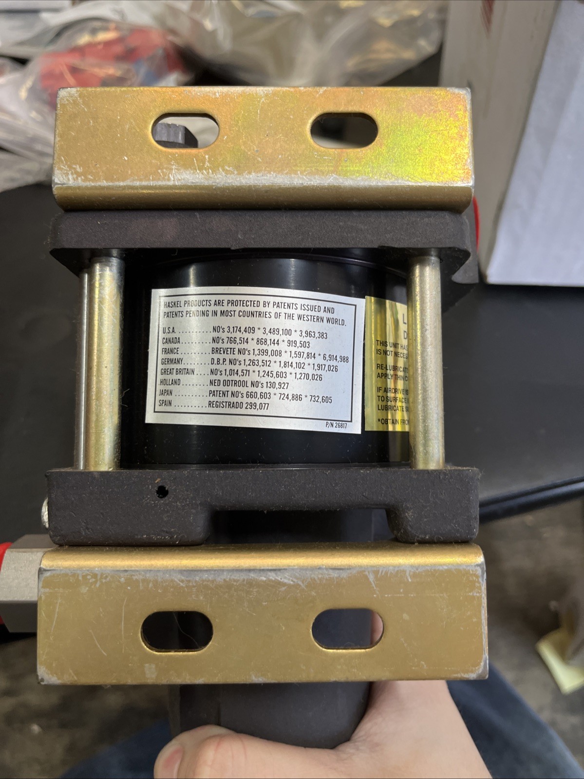 HASKEL 4B-30 AIR DRIVEN FLUID PUMP