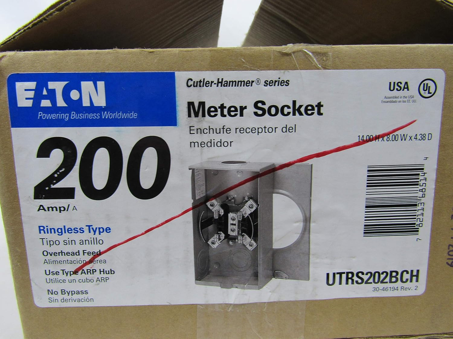 200 Amps Ringless Overhead/Underground Meter Socket