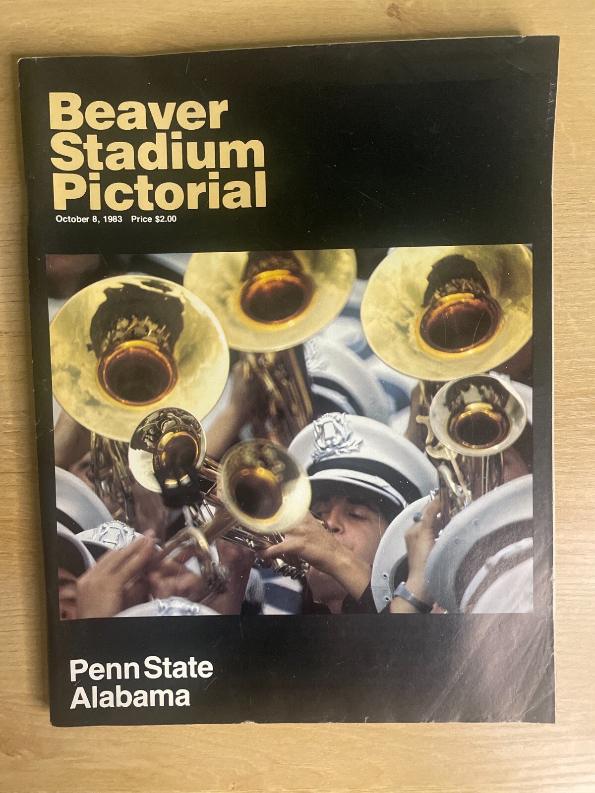 Beaver Stadium Pictorial October 8, 1983 Penn State Vs. Alabama Program B2363
