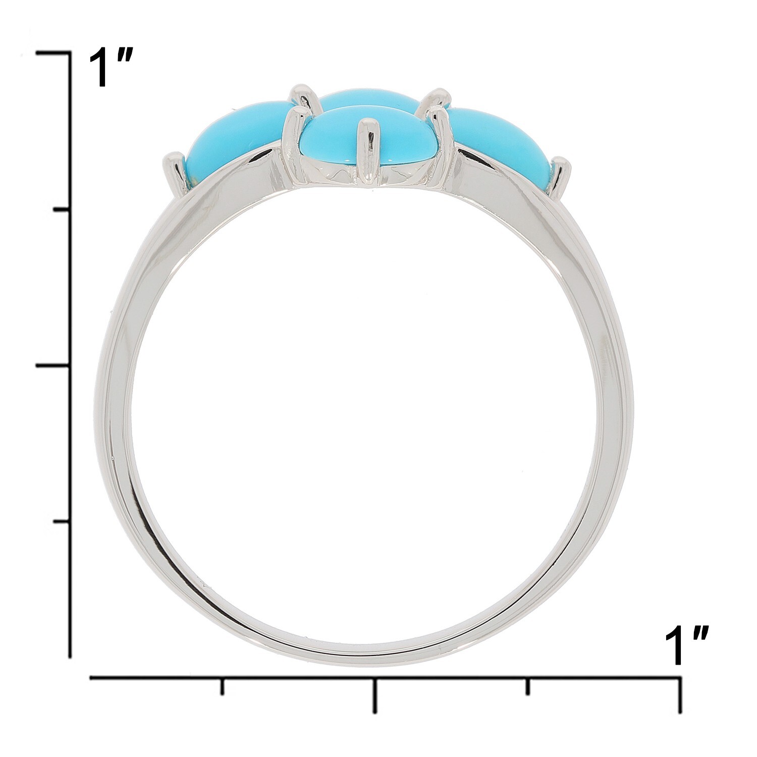 Sterling Silver Semi Mount Ring Setting Cabochon Oval OV 6X4mm