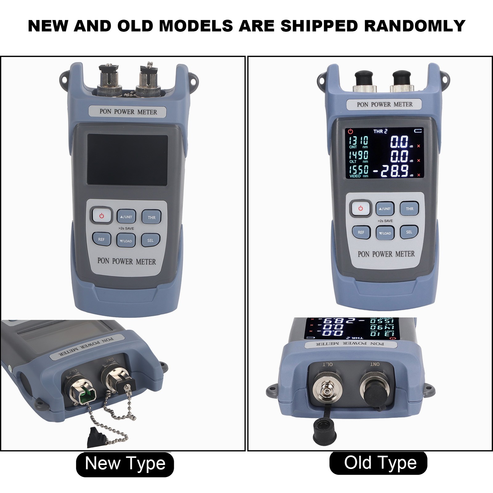 Digital Optical Fiber Power Meter Portable Data Storage Optic Cable Tester For E