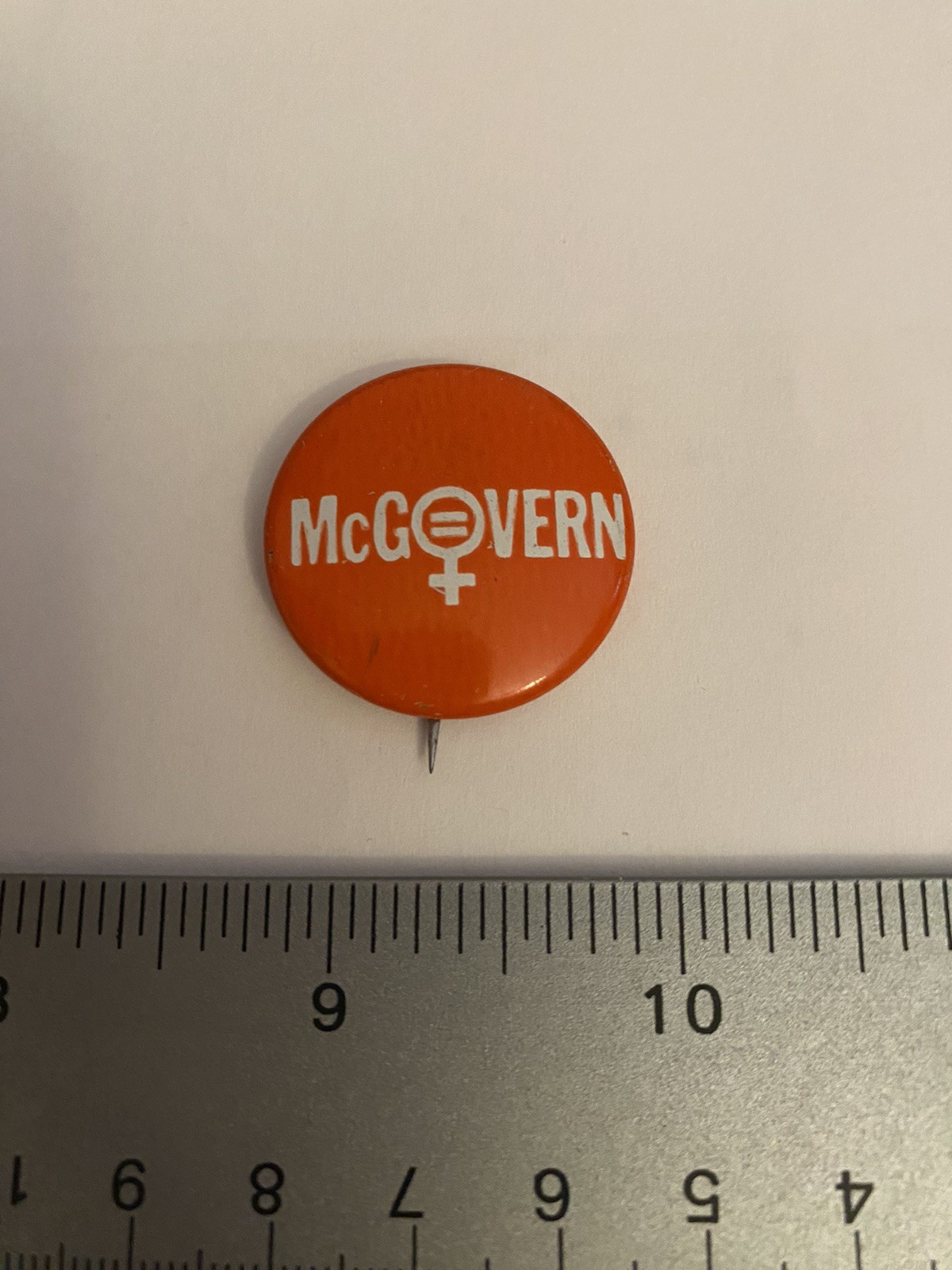 McGovern Equal Rights Pin Back Button P42