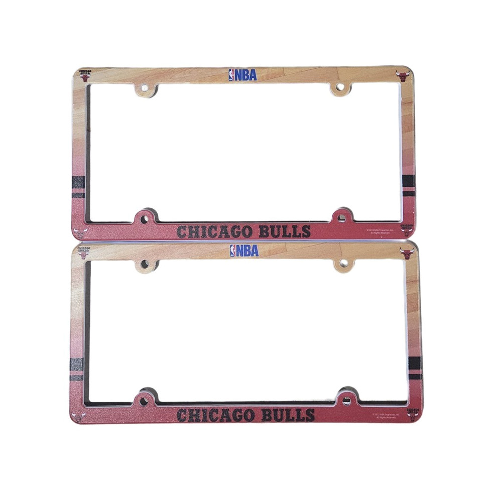 Chicago Bulls License Plate Frame Set of 2 - Full Color - NBA Basketball