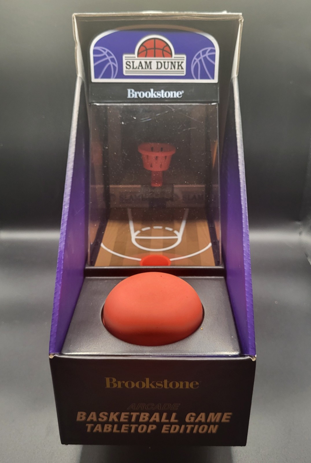 Brookstone Slam Dunk Basketball Game Tabletop Edition Digital Scoreboard New