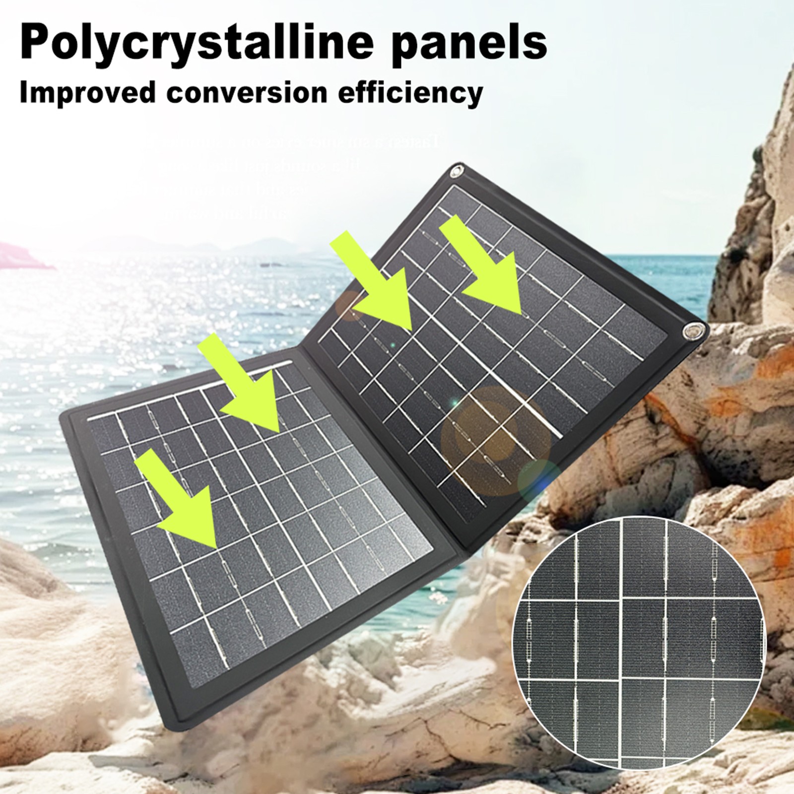 40W Folding Solar Panel USB 5V Output Waterproof Portable Solar Charger