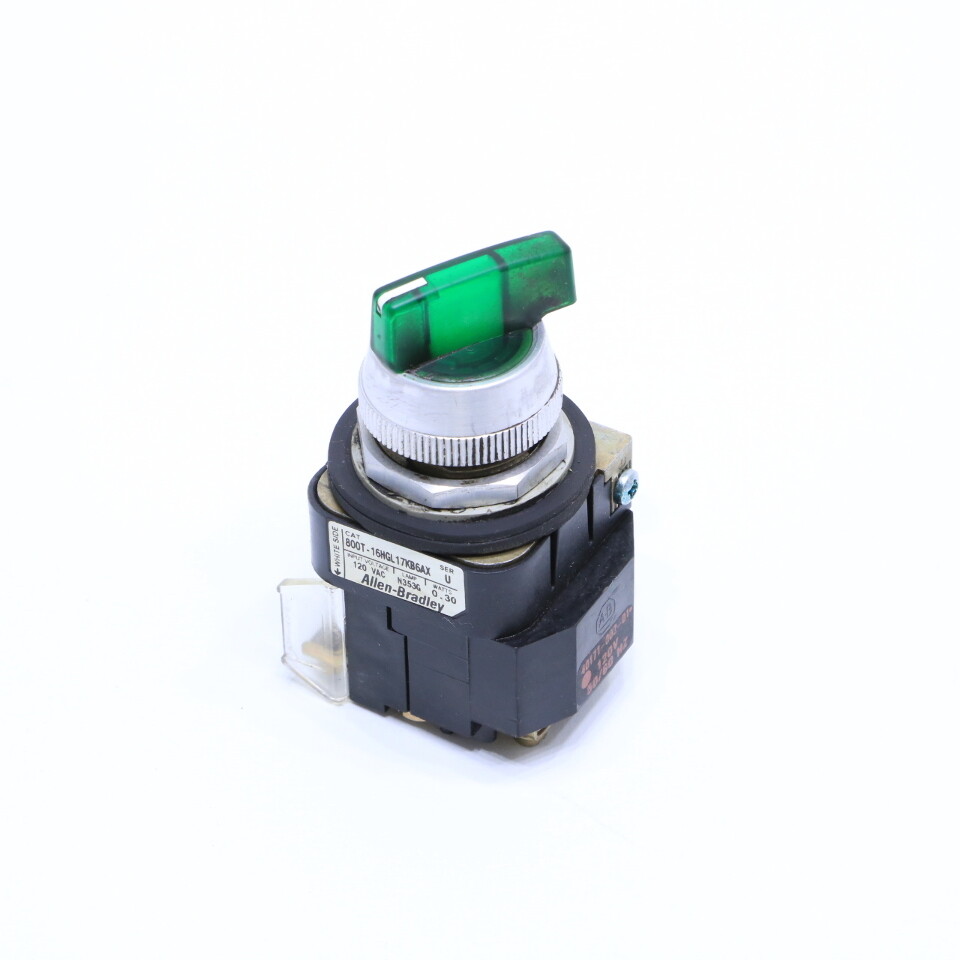 * ALLEN BRADLEY 800T-16HGL 17KB6AX U SELECTOR SWITCH
