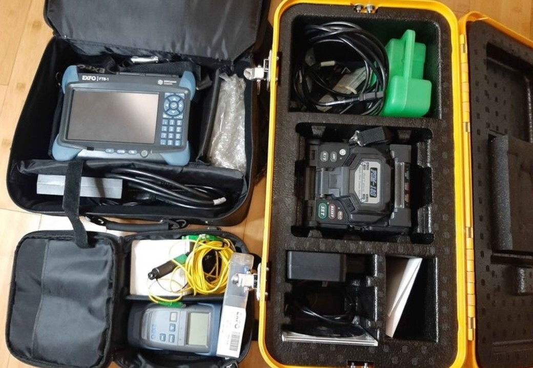 Fiber Optic Hardware Bundle | Exfo FTB 1, FSM-18S, PPM-350B-EG Pon Power Slicer