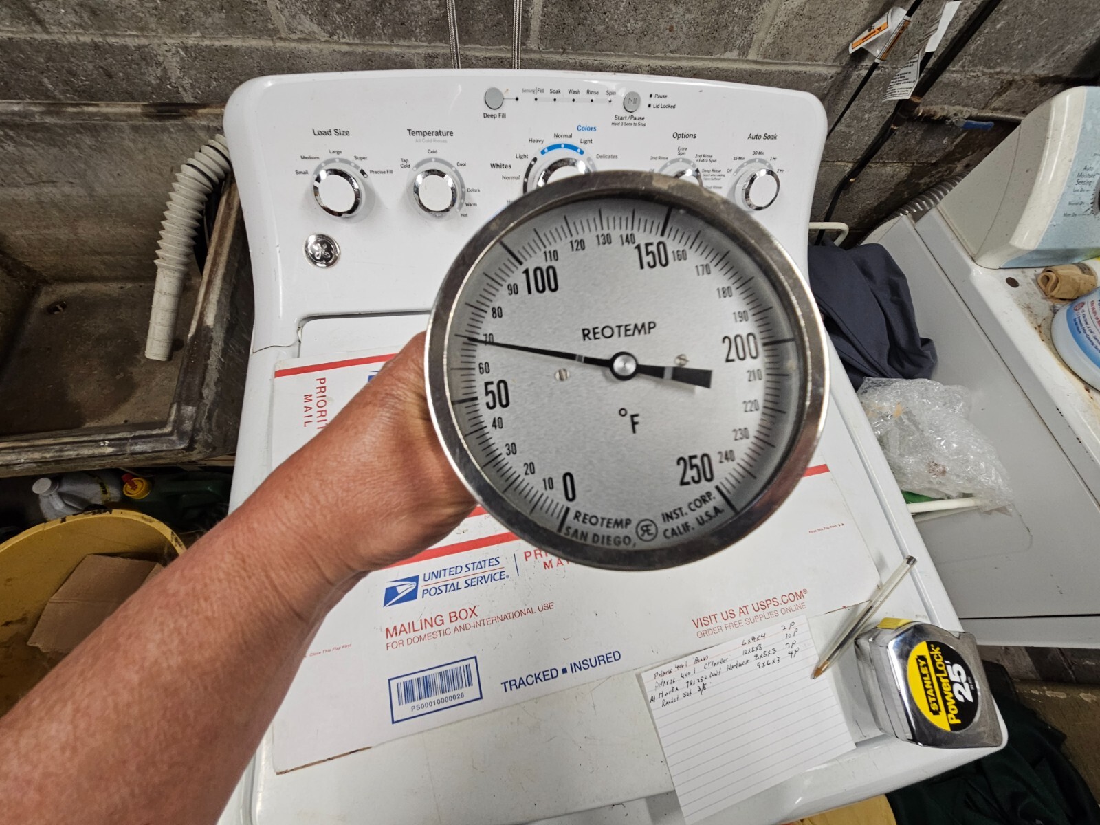 Reotemp A48pf 0-250 F Bimetal Thermom,3 In Dial,0 To 250