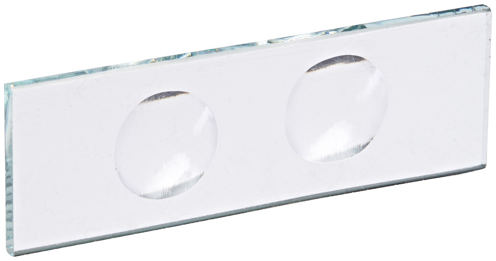 ™ CSTK02 Concavity Glass Slide, 3mm Thick, 2 Concavities, 75mm Length, 25mm W...