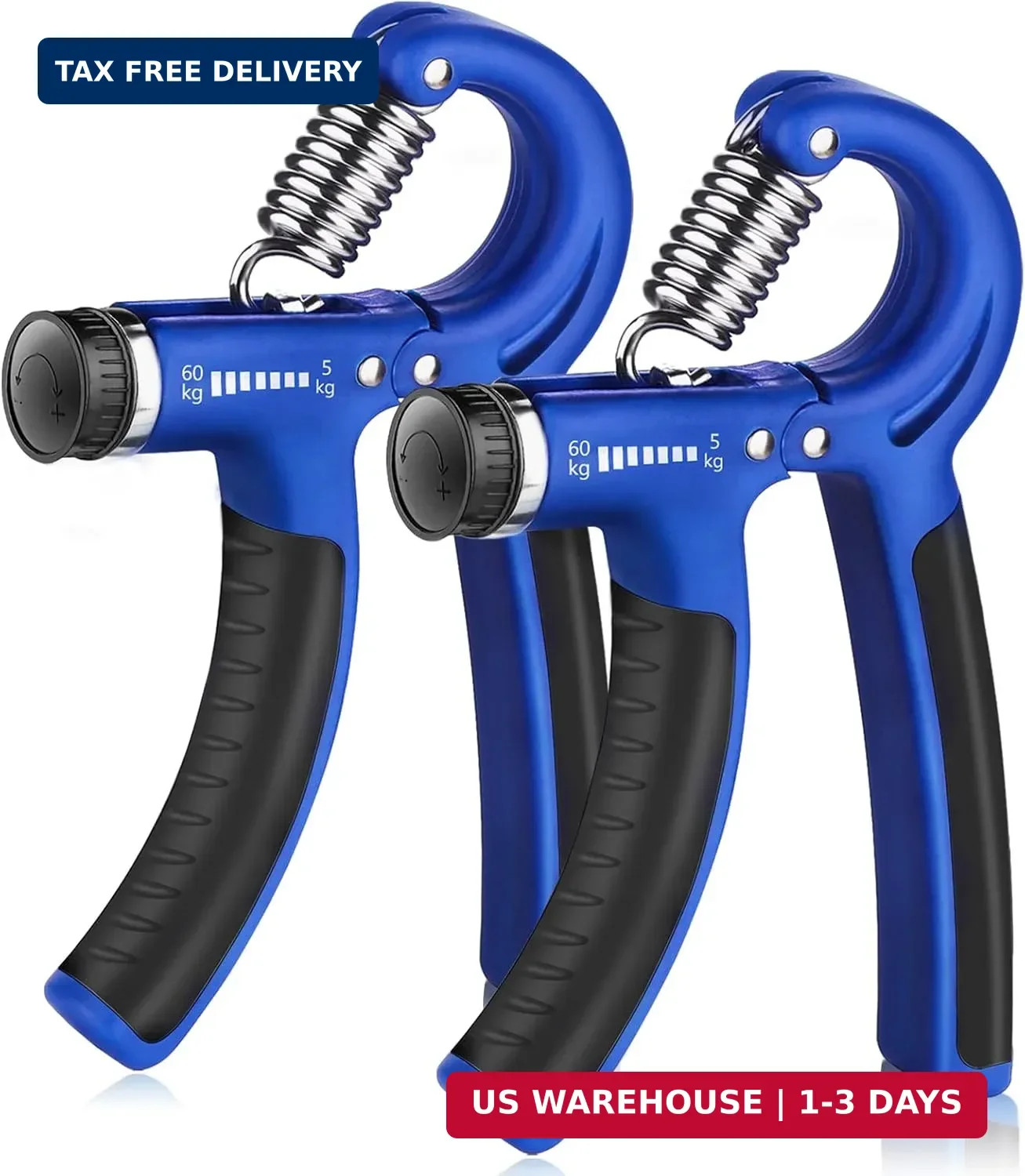 Grip Strength Trainer, Hand Grip Exerciser Strengthener with Adjustable Resistan