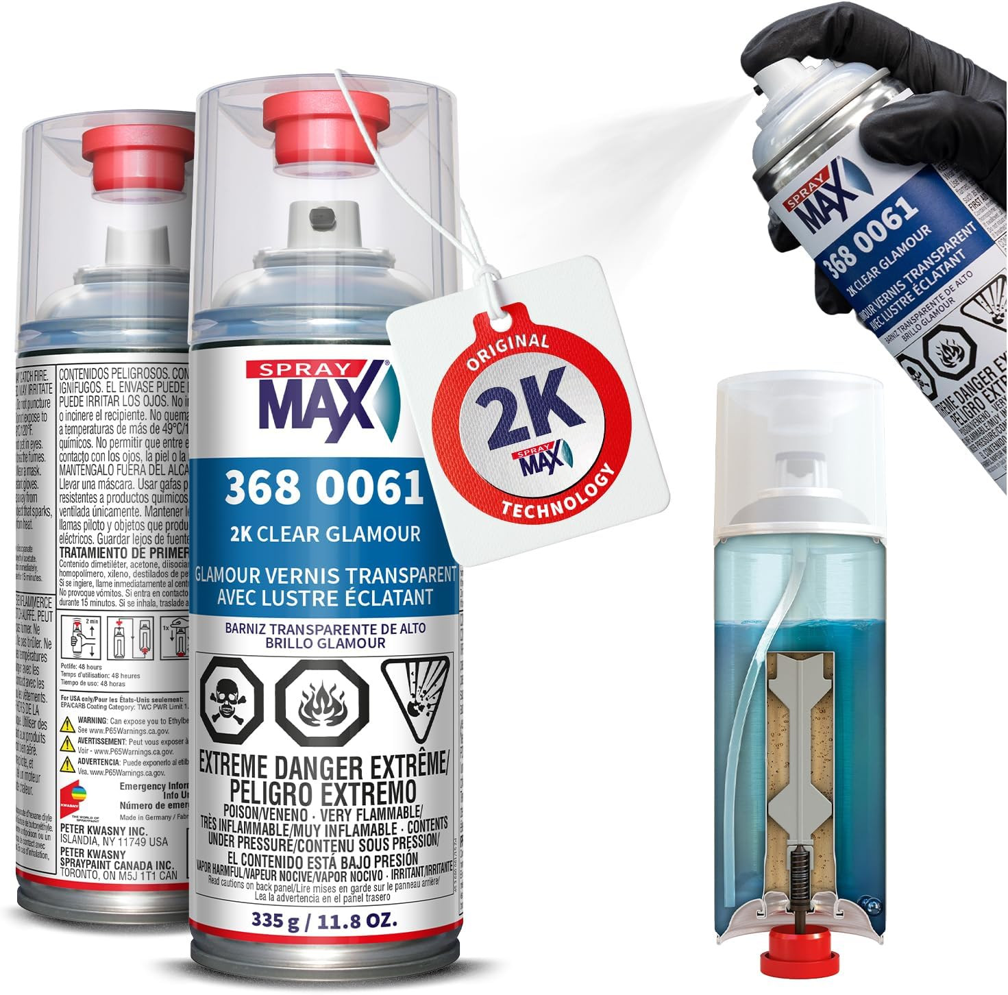 2K Glamour High Gloss Clear Coat | 2K Automotive Clear Coat Spray Paint | High G