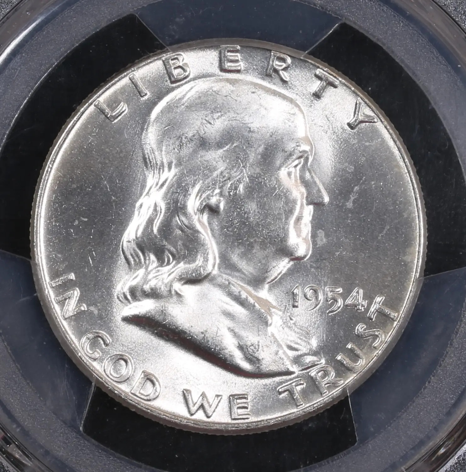 1954 P Half Dollars Franklin PCGS MS-65 FBL