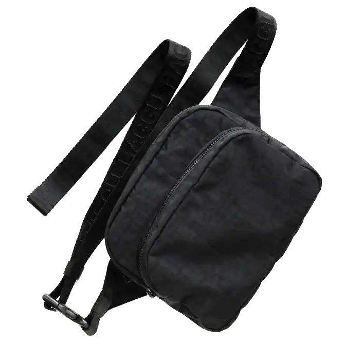 Baggu Fanny Pack or Crossbody Bag, 2 zipper compartments, Black