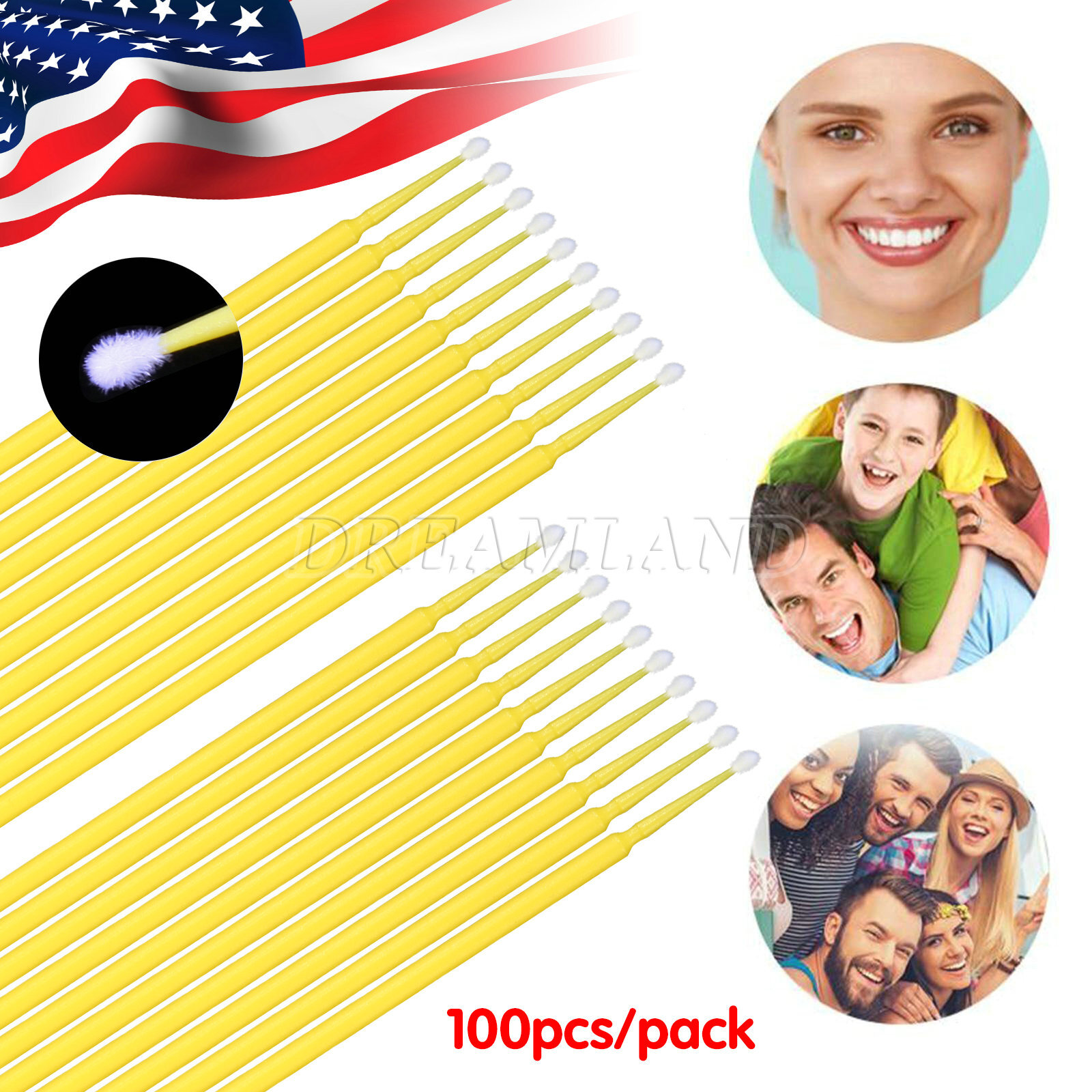 Micro Brushes Applicators Microbrush Dental (Regular, Fine, Super Fine) USA