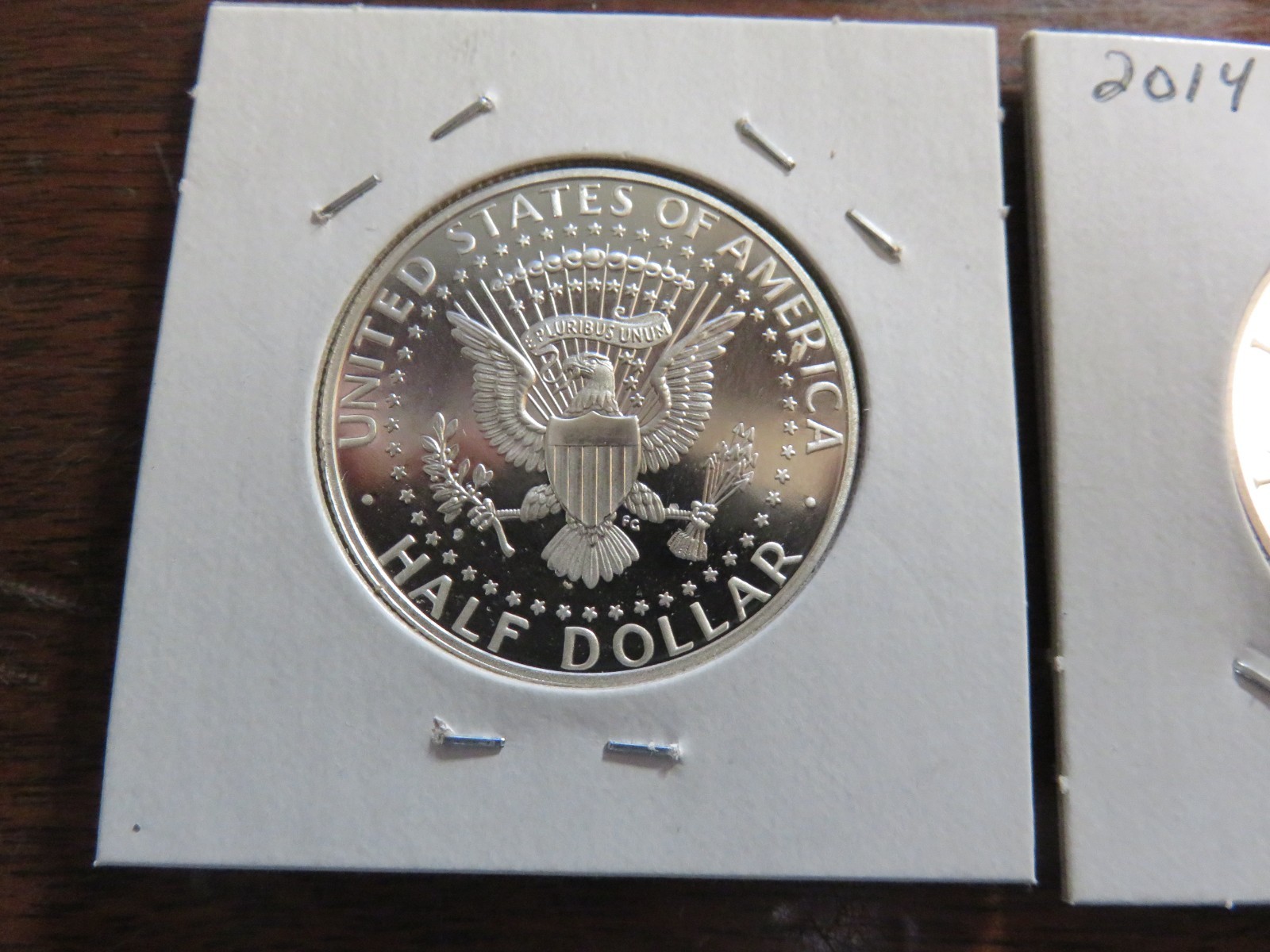 2014 S ENHANCED PROOF SILVER KENNEDY HALF DOLLAR