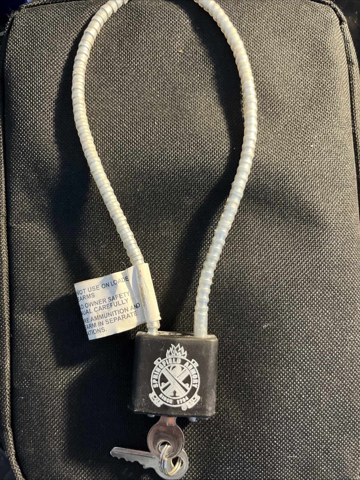 Springfield Armory Gun Lock Cable Lock Box Lock - New OEM - Fast Shipping