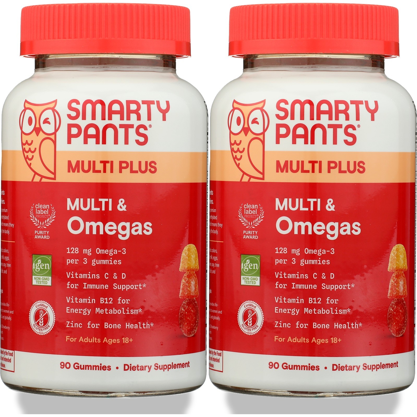Smarty Pants Multi Plus And Omegas Gummies 90 Count 3 2 Pack