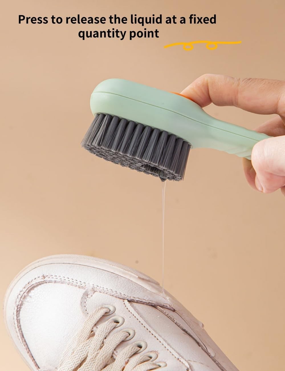 luvilly2Pack Multifunctional Laundry Brushes, Cleaning Brush with Soap Dispenser