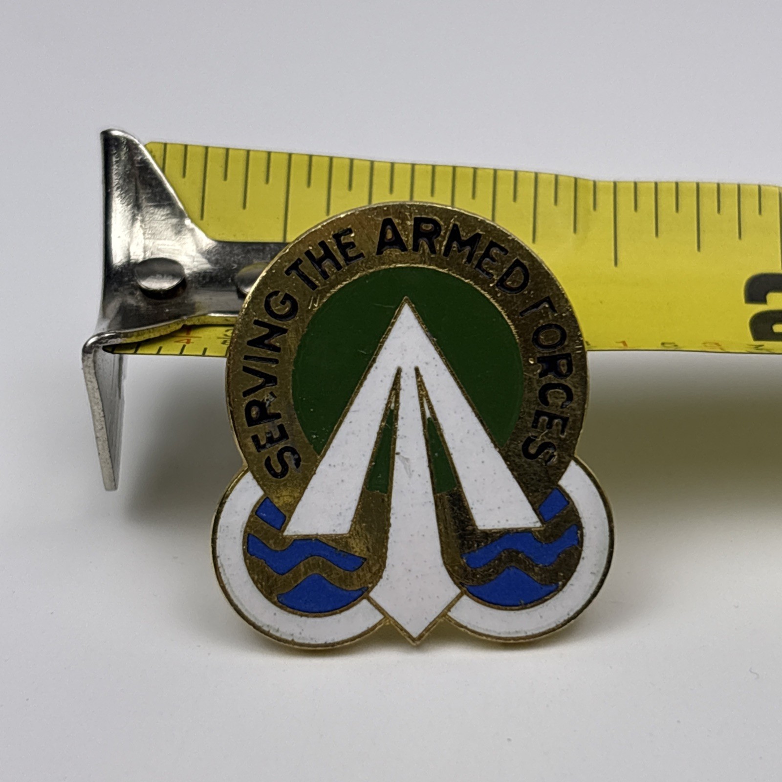 U.S. Military Army Traffic Management DI DUI Insignia Crest Pin SERVING E23