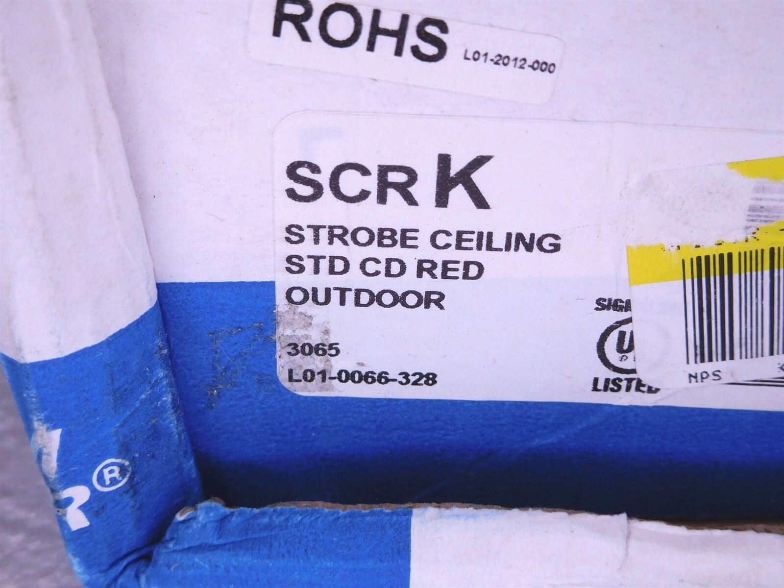 SPECTRA ALERT ADVANCE SYSTEM SENSOR SCRK STROBE RED (S10)