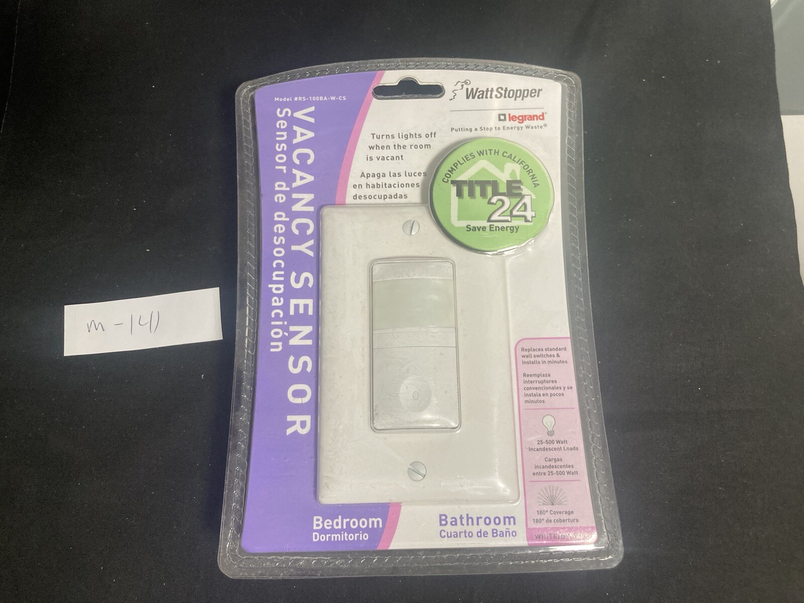 Legrand Watt Stopper Vacancy Sensor #RS-100BA-W-CS