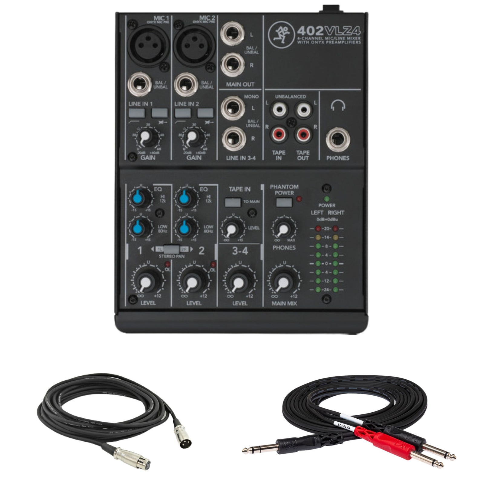 Mackie 402VLZ4 with Cables