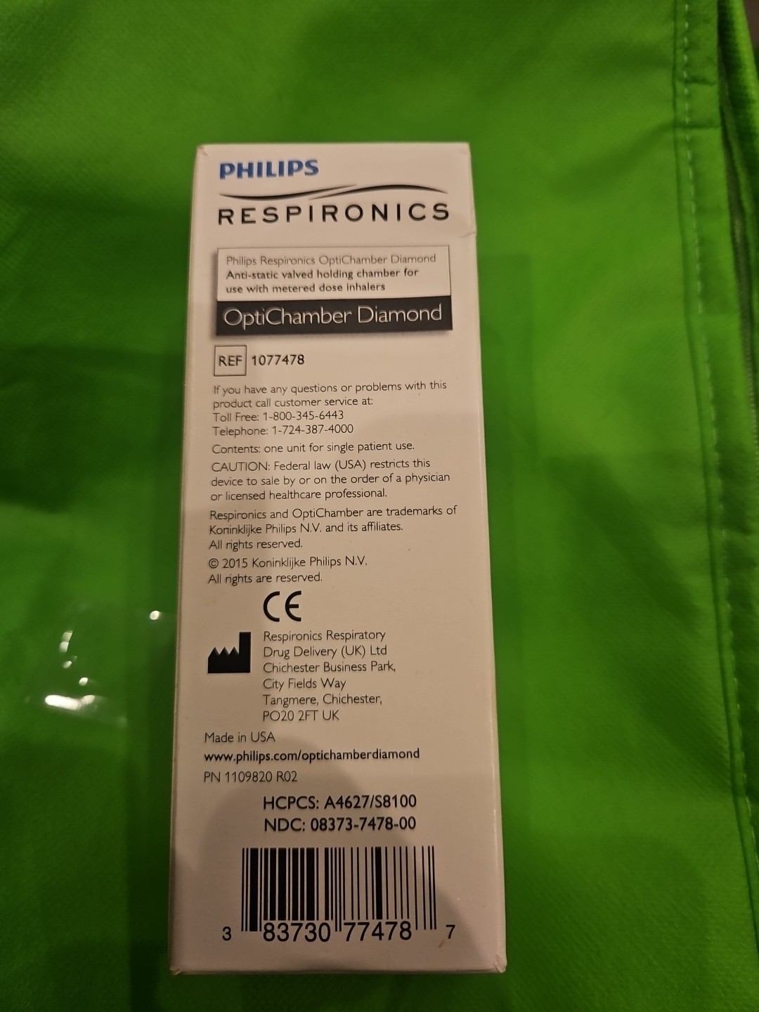 Philips OptiChamber Diamond Respiratory (1079830) NEW