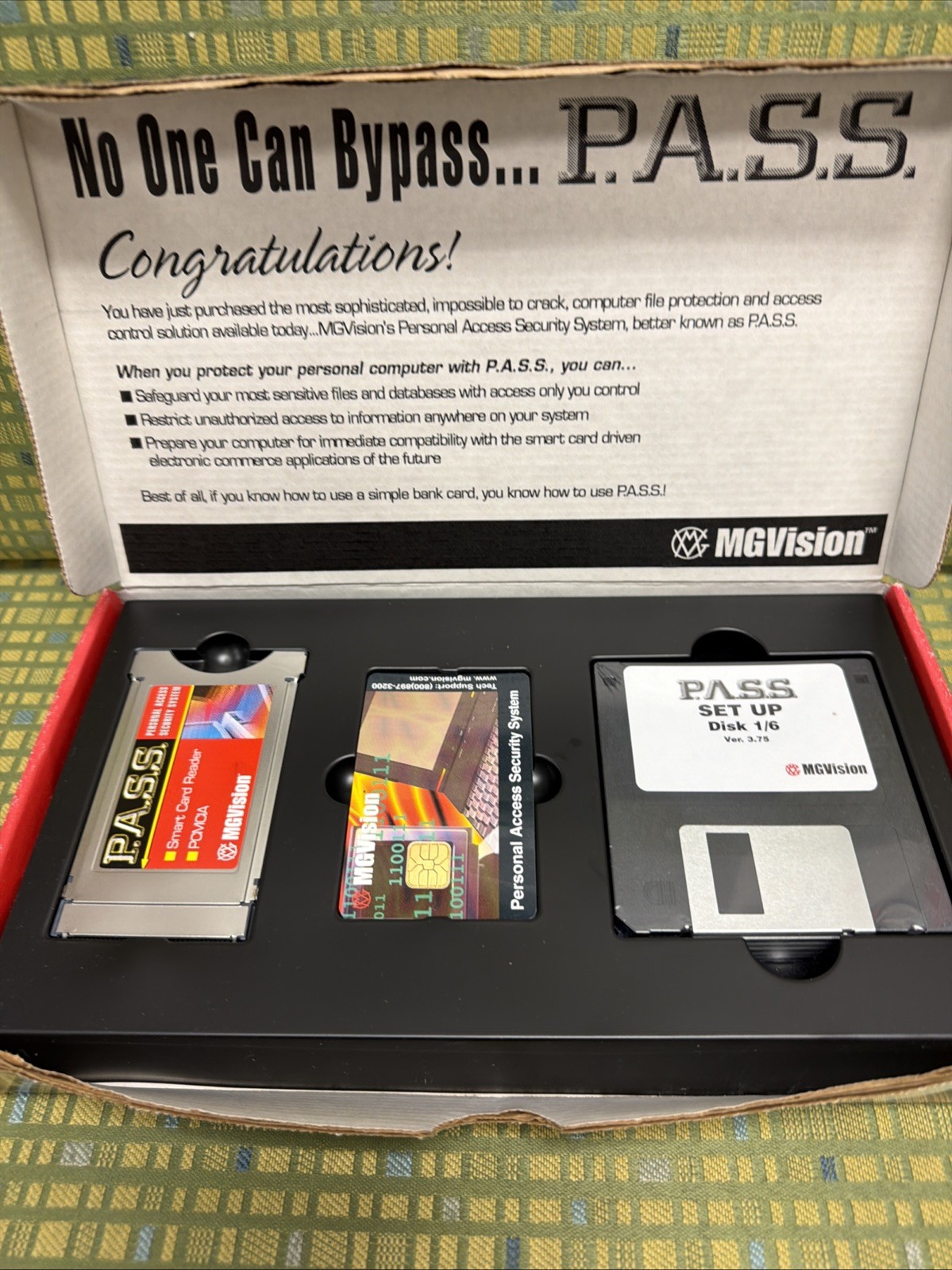 P.A.S.S. MGVision Personal Access Security System, Notebook Version, PASSDT1