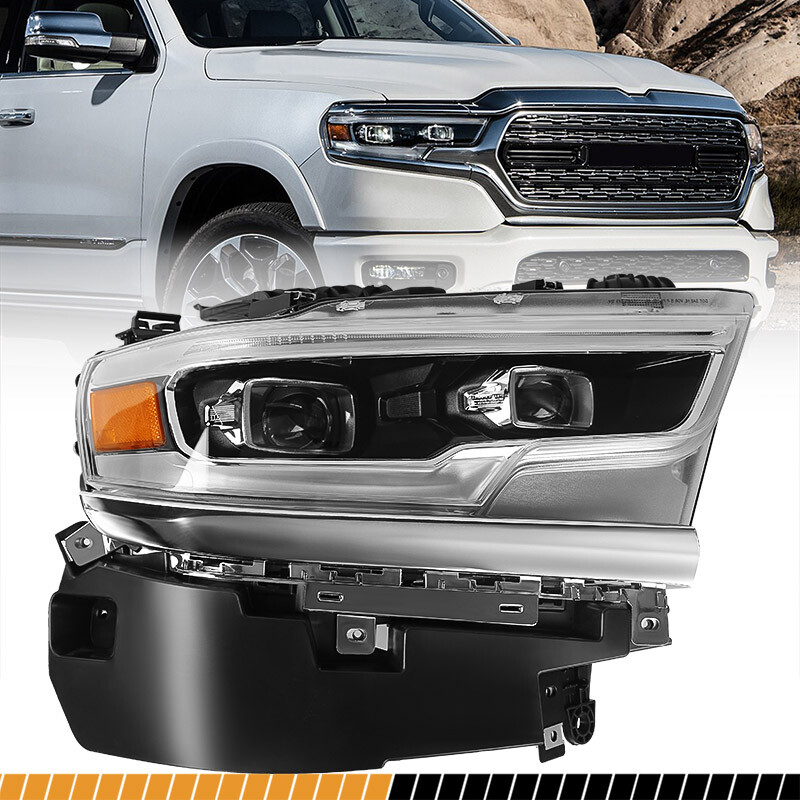 For 2019-2024 Dodge Ram 1500 5th ASV AFS LED Projector Headlight Passenger RH
